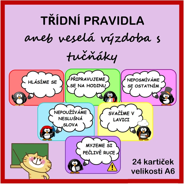 Třídní pravidla s tučňáky