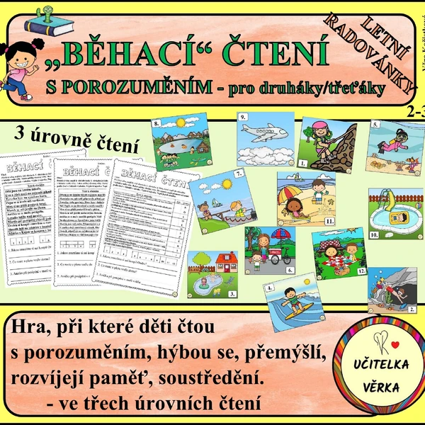 "BĚHACÍ" ČTENÍ S POROZUMĚNÍM - letní radovánky