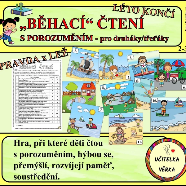 LÉTO KONČÍ - PRAVDA x LEŽ - běhací čtení s porozuměním