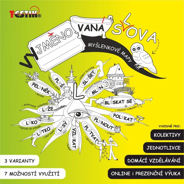 Vyjmenovaná slova - Obrázky - Zápisový sešit - Myšlenkové mapy 