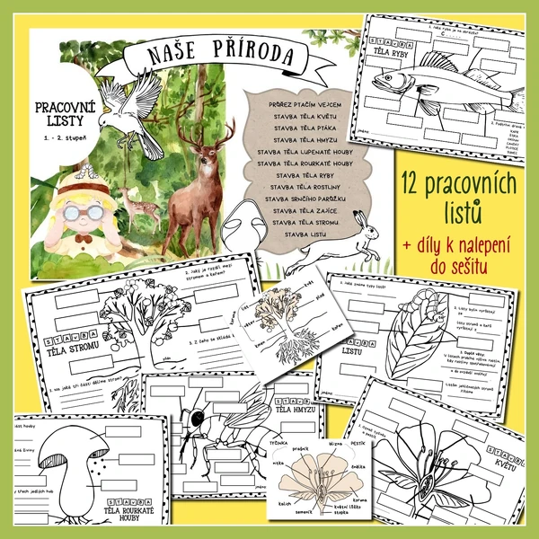 NAŠE PŘÍRODA - Pracovní listy