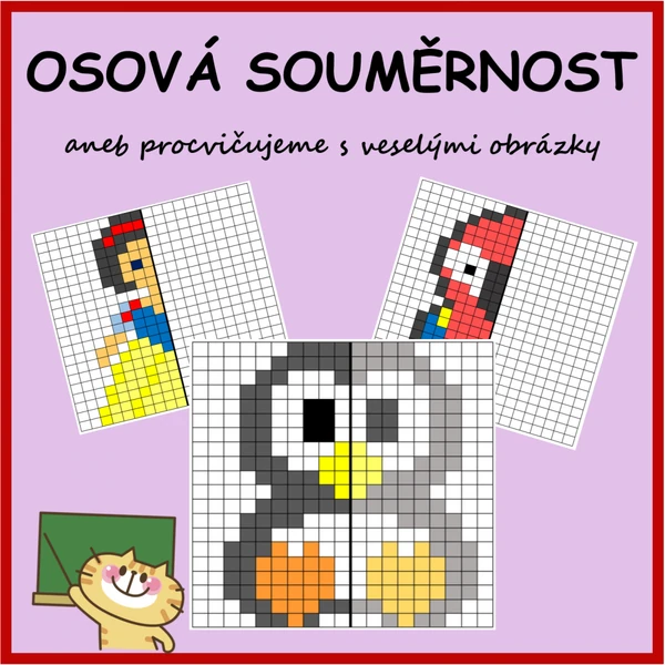 Osová souměrnost - veselé obrázky