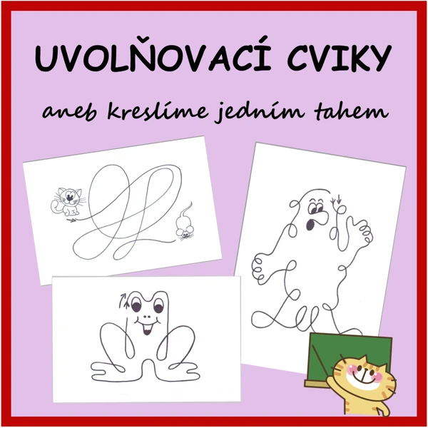 Uvolňovací cviky - kreslíme jedním tahem