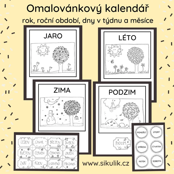 Omalovánkový Kalendář