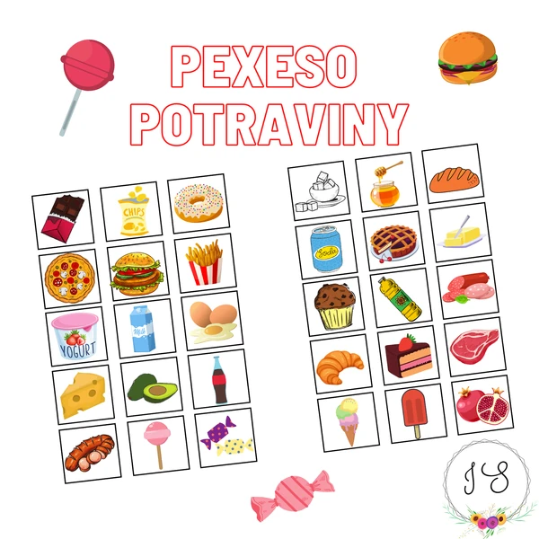 Potraviny - pexeso