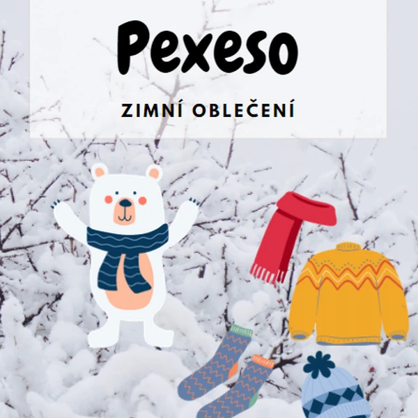 Pexeso Zimní oblečení