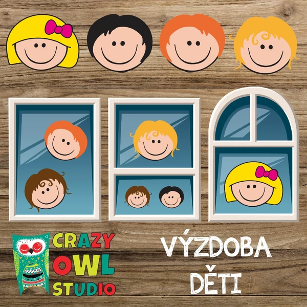 ŠABLONY – hlavičky dětí