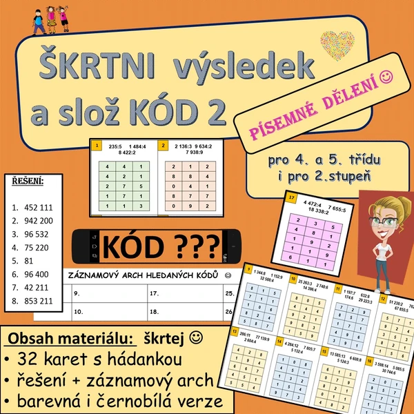 Škrtni výsledek sestav kód 2