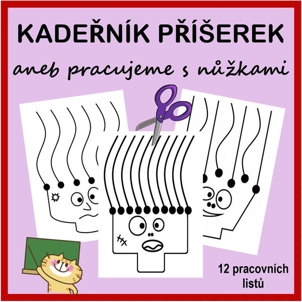 Kadeřník příšerek - cvičíme práci s nůžkami