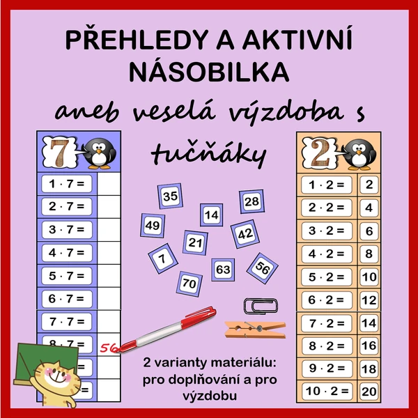 Násobilka s tučňáky