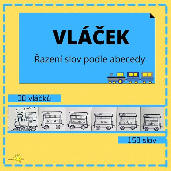 VLÁČKY - řazení slov podle abecedy