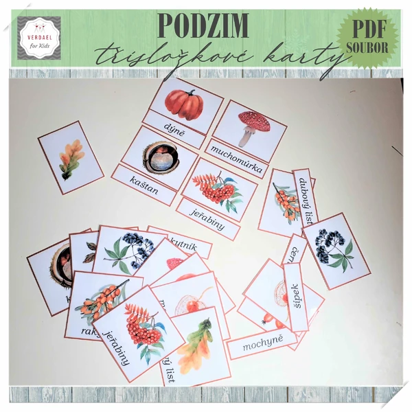 TŘÍSLOŽKOVÉ KARTY PODZIM