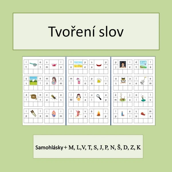 Tvoření slov, psaní, čtení