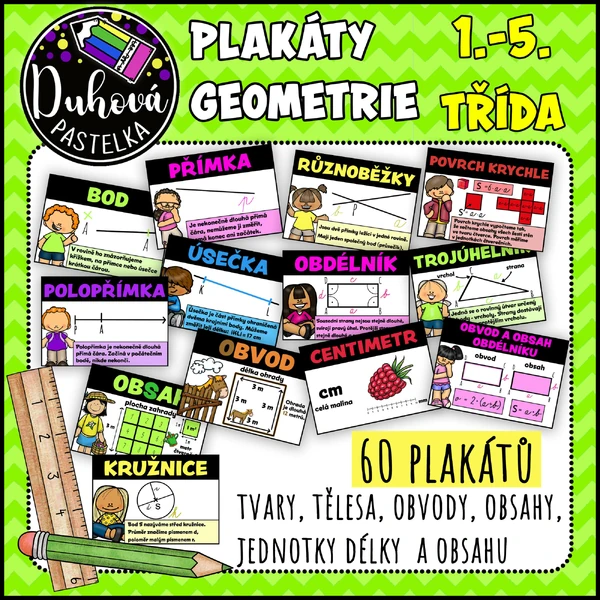 Sada plakátů - geometrie