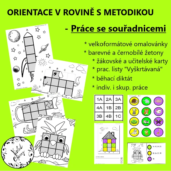Orientace v rovině v 1. ročníku: Práce se souřadnicemi s metodikou