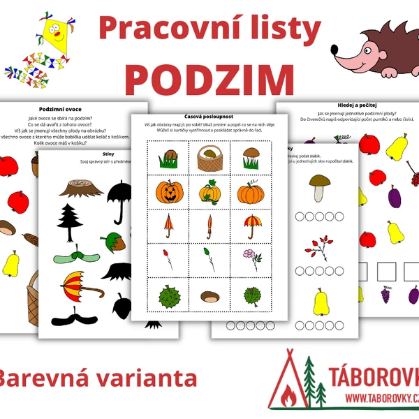 Pracovní listy PODZIM - barevné