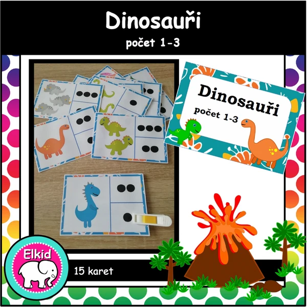 Dinosauři počet 1-3