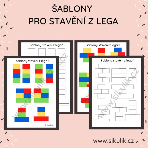 ŠABLONY PRO STAVĚNÍ Z LEGA DUPLA