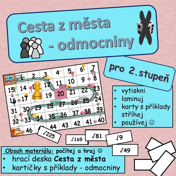 Cesta z města - odmocniny