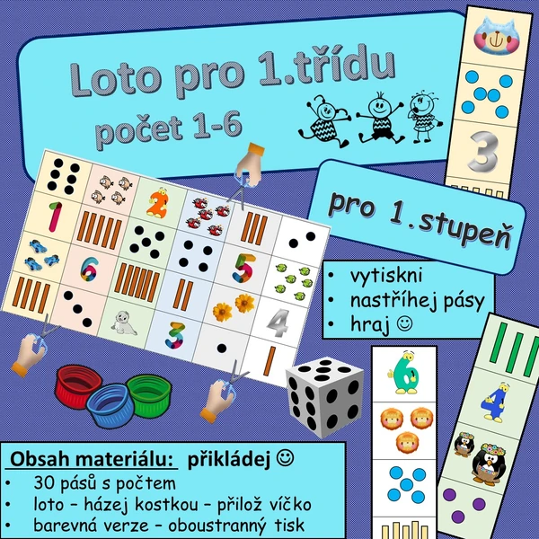 Matematické loto pro 1.třídu