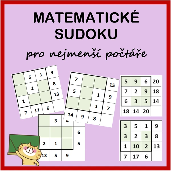 Matematické sudoku pro nejmenší počtáře
