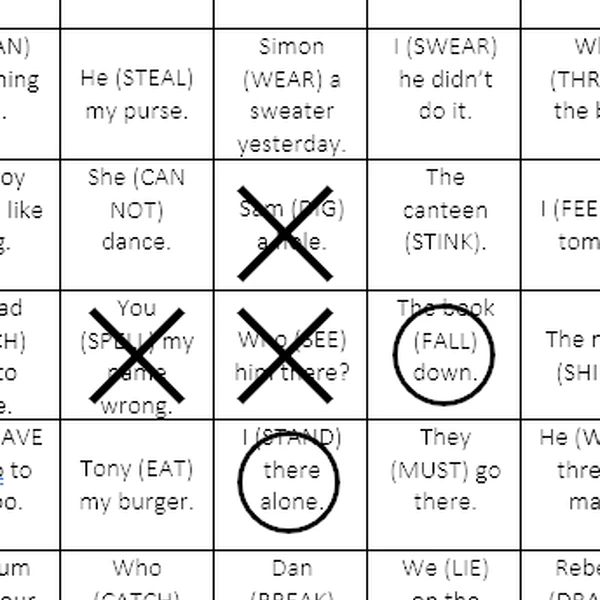Piškvorky (Noughts and crosses s gramatikou)