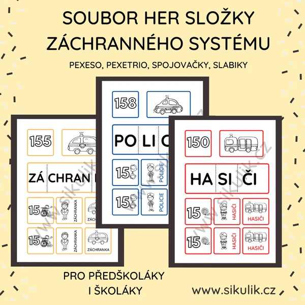 SOUBOR AKTIVIT SLOŽKY ZÁCHRANNÉHO SYSTÉMU