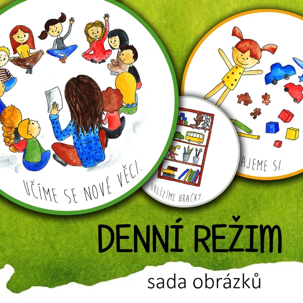 DENNÍ REŽIM V MŠ - sada obrázků