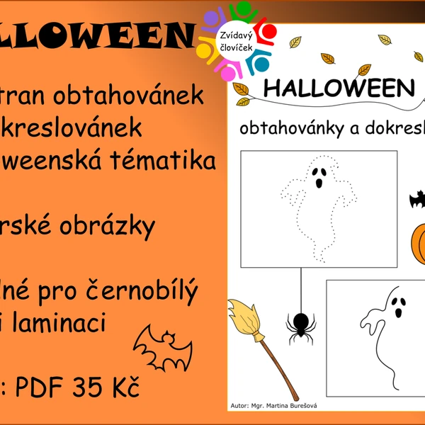 Halloween obtahovánky a dokreslovánky
