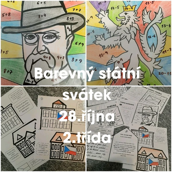 Barevný státní svátek 28. října 2. třída