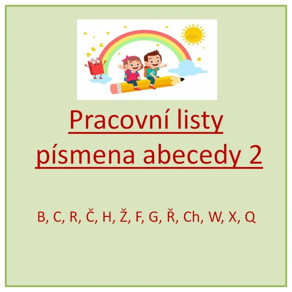 Obrázkové pracovní listy - písmena abecedy 2