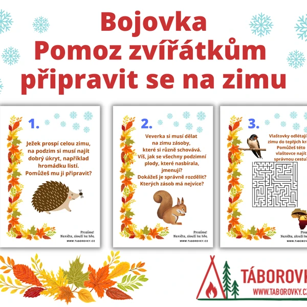Bojovka - pomoz zvířátkům připravit se na zimu