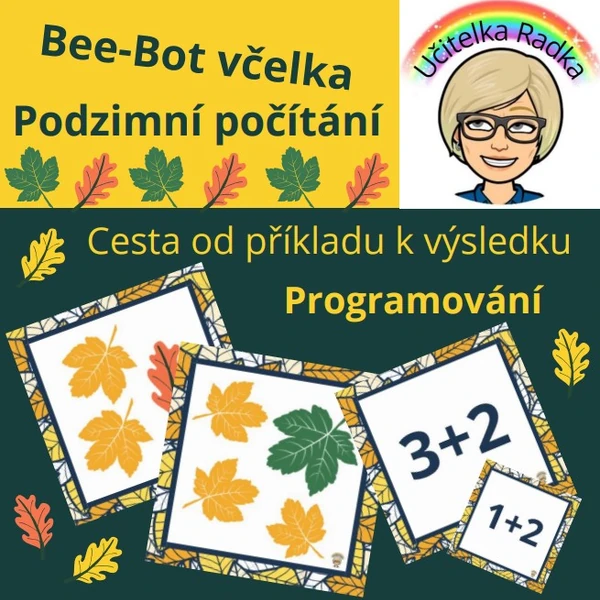 Bee-Bot včelka - podzimní počítání do 5