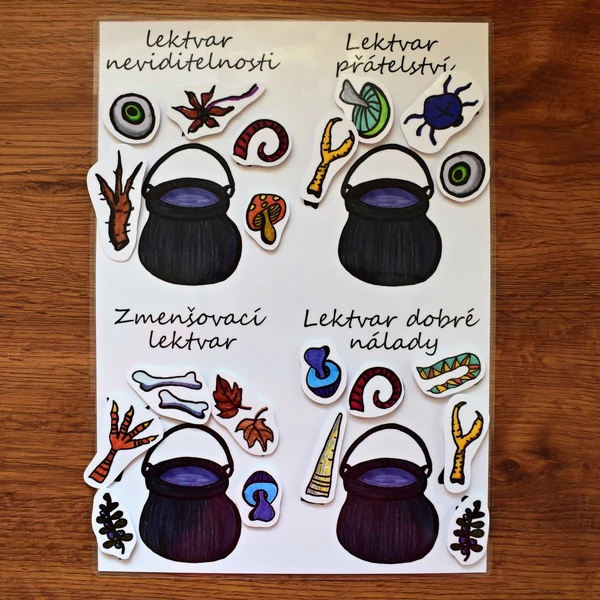 LEKTVARY - přiřazování stínů