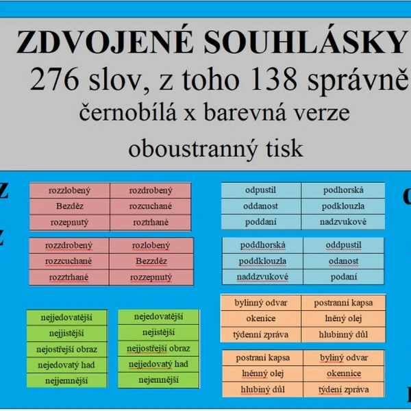 ZDVOJENÉ SOUHLÁSKY