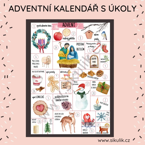 ADVENTNÍ KALENDÁŘ S ÚKOLY