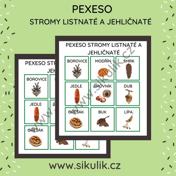 PEXESO PLODY STROMŮ