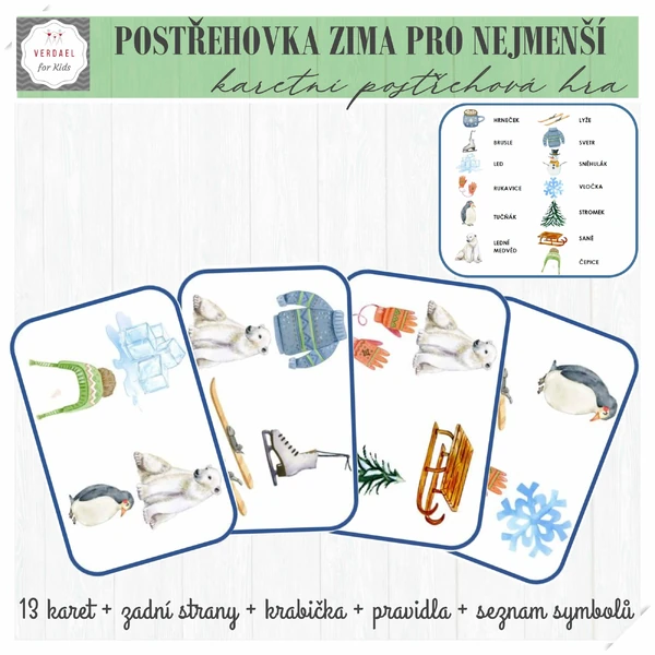 ZIMA - Postřehová hra pro nejmenší