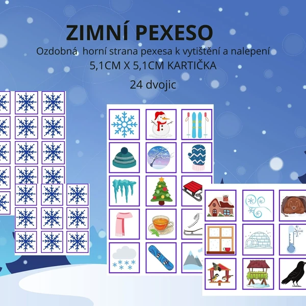 Zimní pexeso