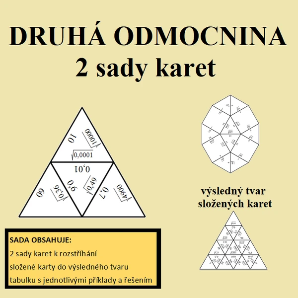 Trimino - DRUHÁ ODMOCNINA - 2 sady