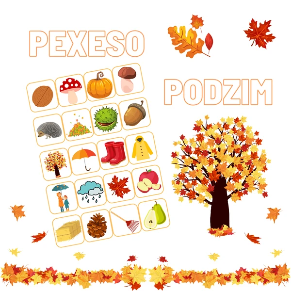 Podzim - pexeso