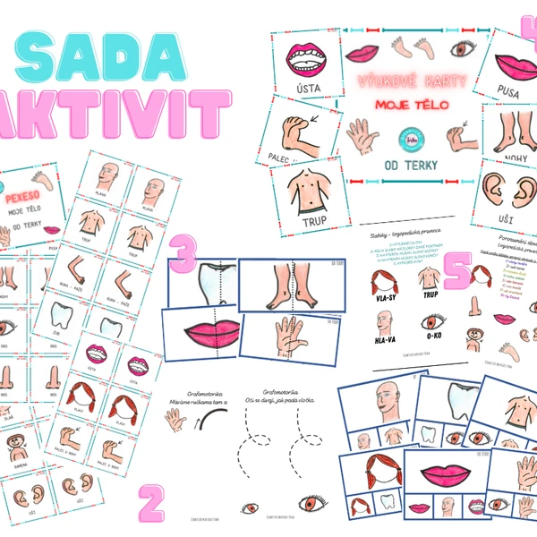 MOJE TĚLO - sada aktivit 