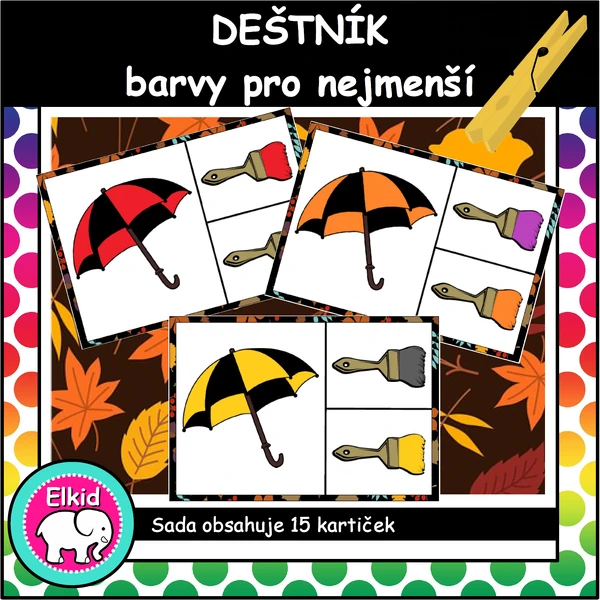Deštník - barvy pro nejmenší