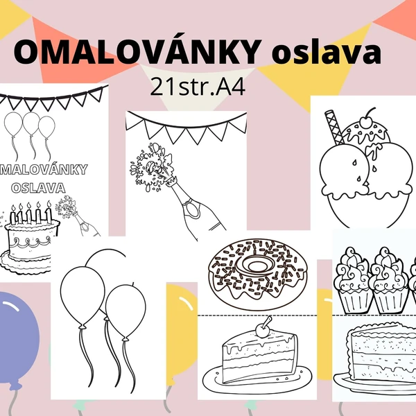 Omalovánky oslava