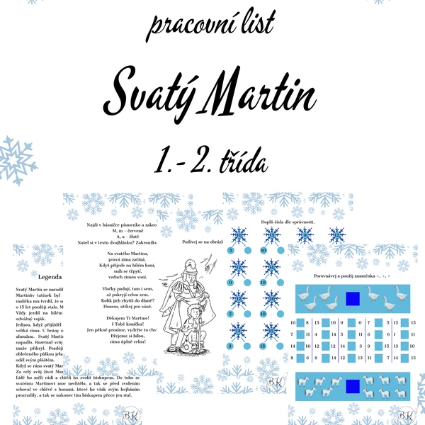 Pracovní list sv. Martin