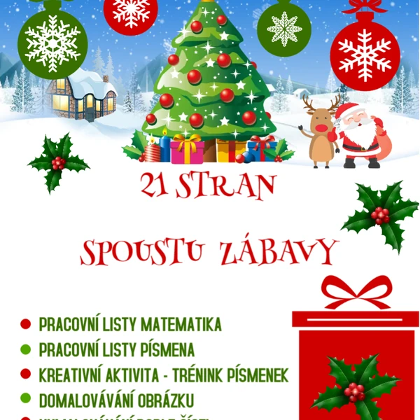Vánoční a zimní pracovní listy
