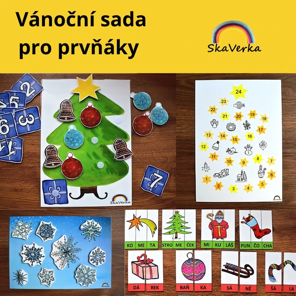VÁNOCE - Vánoční sada pro prvňáky
