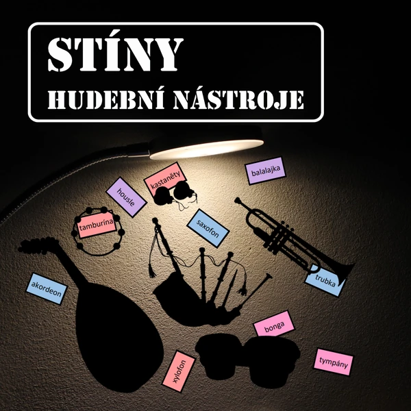 Hudební nástroje - stíny