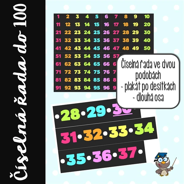Číselná tabulka a řada do 100