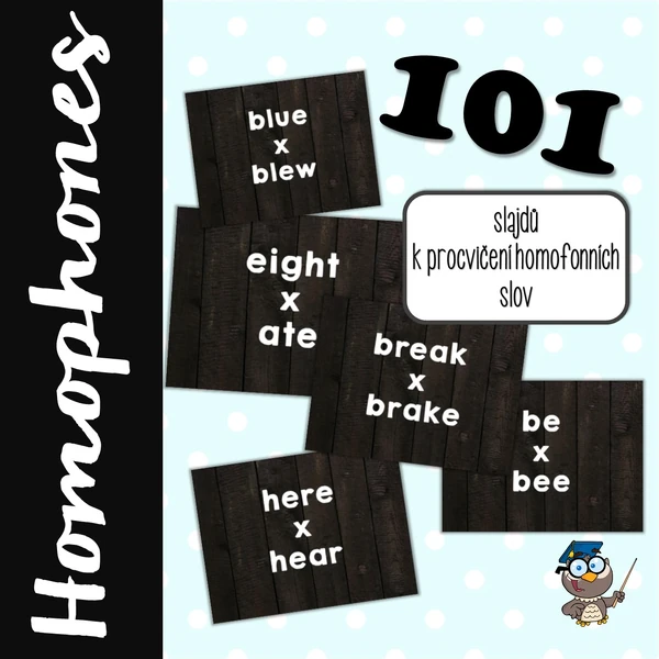 Homophones - stejně znějící slova